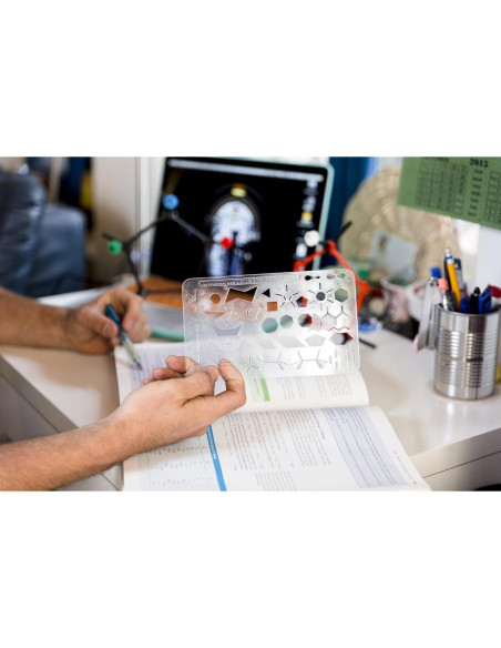 Plantilla de Dibujo Química Orgánica Tihilgam 10.4x17.3cm