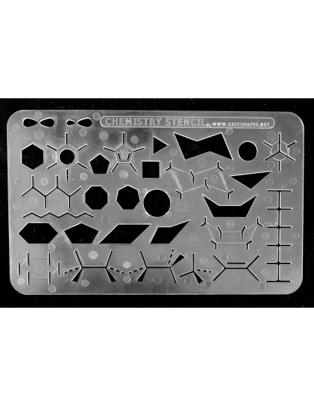 Plantilla de Dibujo Química Orgánica Tihilgam 10.4x17.3cm