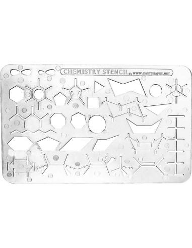 Plantilla de Dibujo Química Orgánica Tihilgam 10.4x17.3cm