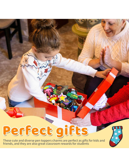 Juego de 50 Clips de Lápiz de Caricatura WYOMER Multicolor