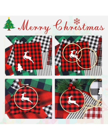 Caydo 20 Aros de Bordado Redondos 8 cm para Manualidades