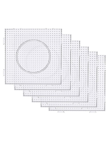Tableros de Perlas Fuse Mecefeno 6PCS 14x14cm Transparentes