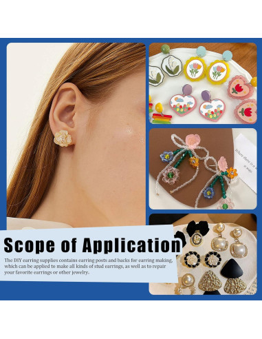 Kit de Fabricación de Aretes Glarks 3053 Piezas Acero Inoxidable