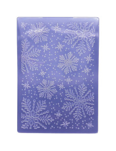 Carpeta de Embossing Plástico 17.78x12.7 cm Copos de Nieve 2