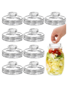 Pesas de Fermentación de Vidrio Cedilis 9 Piezas para Tarro