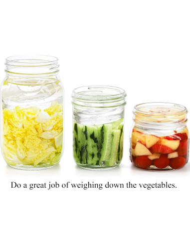 Pesas de Fermentación de Vidrio Cedilis 9 Piezas para Tarro
