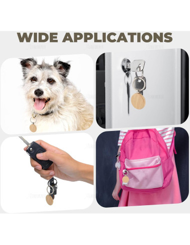 Llavero de Madera Personalizable AUEAR - Paquete de 10 Piezas