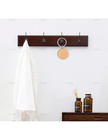 Llavero de Madera Personalizable AUEAR - Paquete de 10 Piezas