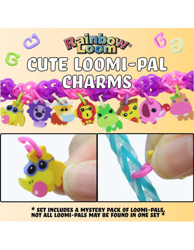 Conjunto Mega Combo Loomi-Pals Rainbow Loom Brillan en la Oscuridad