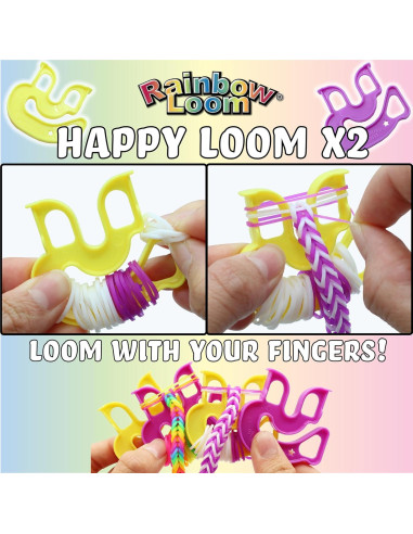 Conjunto Mega Combo Loomi-Pals Rainbow Loom Brillan en la Oscuridad