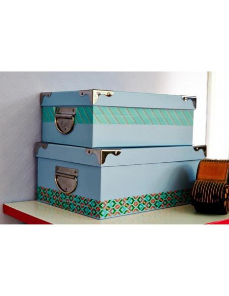 Cinta Washi Scotch 1.5 cm x 10 m Azul Pastel para Manualidades Cinta Washi Scotch 1.5 cm x 10 m Azul Pastel para Manualidades