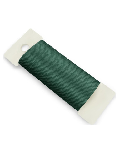 Alambre Floral Verde 22 Calibre 34.6 Metros CdbC para Manualidades