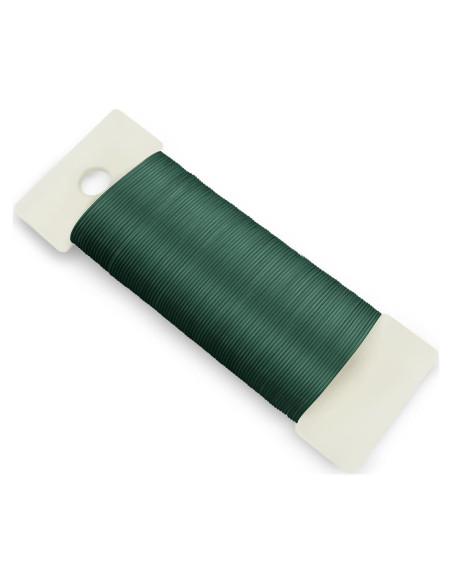 Alambre Floral Verde 22 Calibre 34.6 Metros CdbC para Manualidades