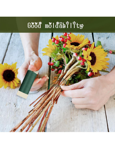 Alambre Floral Verde 22 Calibre 34.6 Metros CdbC para Manualidades