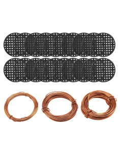 Juego de Herramientas para Bonsai Messar - Alambre de Aluminio 30m y 20 Almohadillas