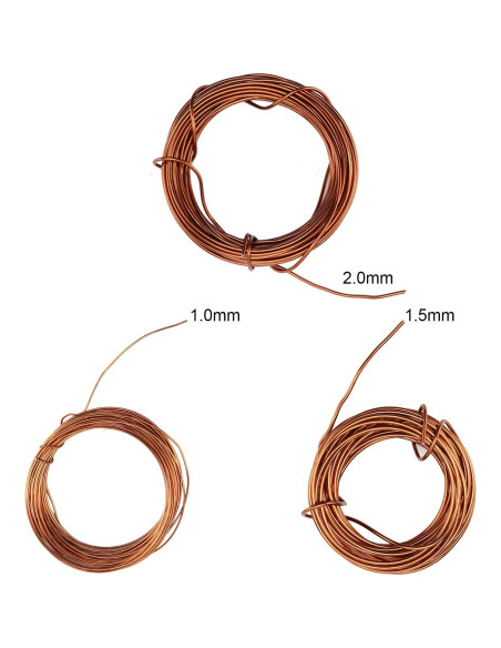 Juego de Herramientas para Bonsai Messar - Alambre de Aluminio 30m y 20 Almohadillas