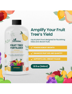 Fertilizante HiThrive 32 oz para Árboles Frutales - Nutrición Abundante 2