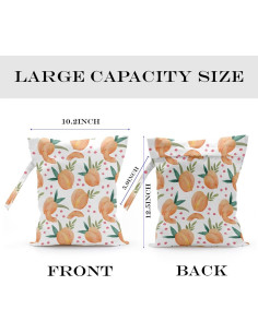 Bolsa Húmeda y Seca Reutilizable Durazno 26x32cm 2