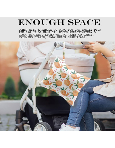 Bolsa Húmeda y Seca Reutilizable Durazno 26x32cm