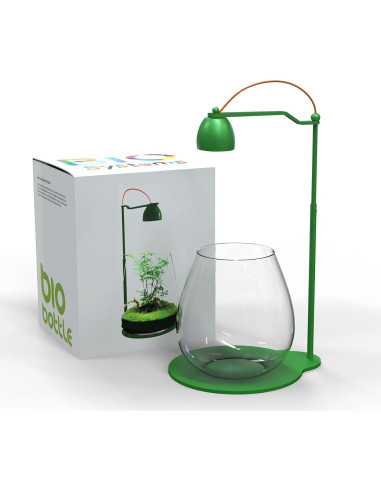 Terrario con Luz LED FZONE - Micro Paisaje Ajustable 19-40 cm