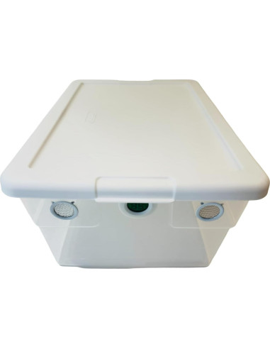 Terrario Ventilado 16 Cuartos BugzyBugs con Higrómetro y Ventilación