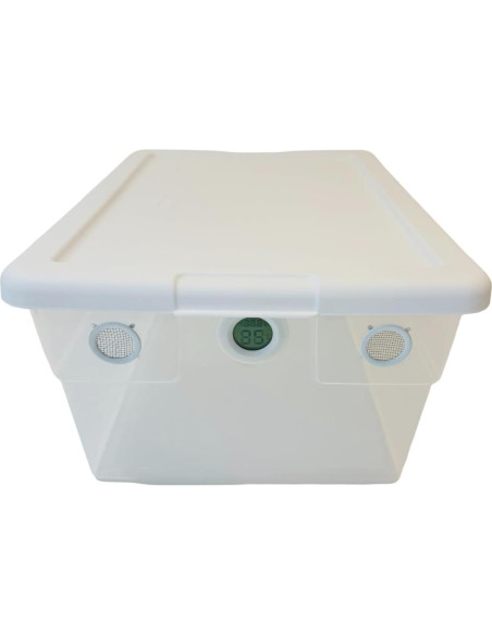 Terrario Ventilado 16 Cuartos BugzyBugs con Higrómetro y Ventilación