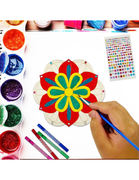 Kit de Campana de Viento Mandala JEKEJIAJIU 24 Piezas DIY