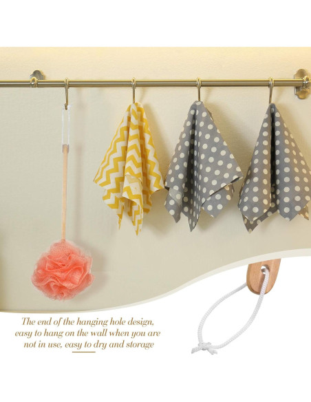 4 Cepillos de Espalda de Lufa Patelai con Mango Largo 88 cm