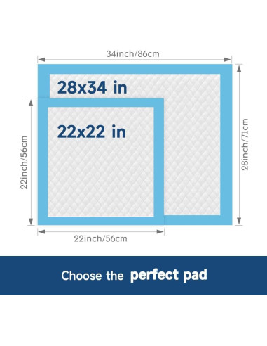 50 Almohadillas Desechables Quilocare 86x71 cm Ultra Absorbentes