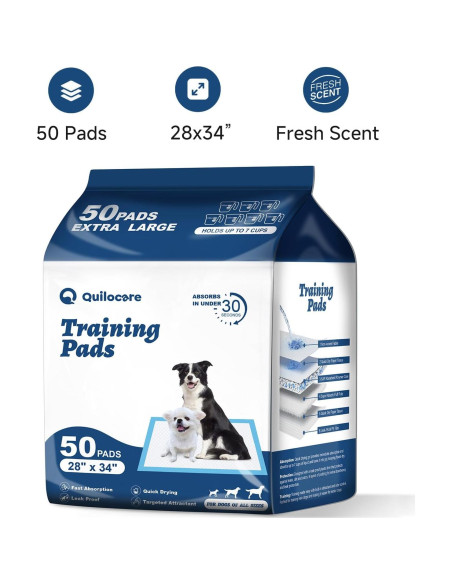 50 Almohadillas Desechables Quilocare 86x71 cm Ultra Absorbentes