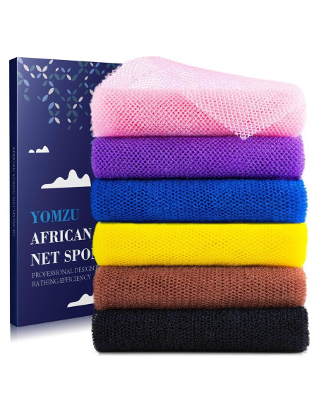 Esponja Exfoliante de Red Africana YOMZU - 6 Piezas