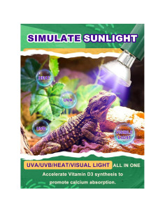 Bombilla Halógena REPTISPA 50W UVA UVB para Reptiles y Anfibios 2