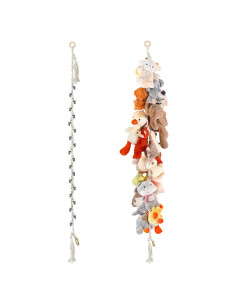 Cadena de Almacenamiento de Peluches CERETIA 2 Pcs Blanca 203 cm