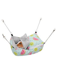 Cama para Hámster Wontee Verde 30x20x12 cm - Hamaca Acogedora