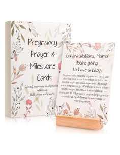 20 Tarjetas de Oración para Embarazo EIHFHIE 12.7x17.3cm