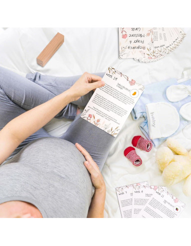 20 Tarjetas de Oración para Embarazo EIHFHIE 12.7x17.3cm