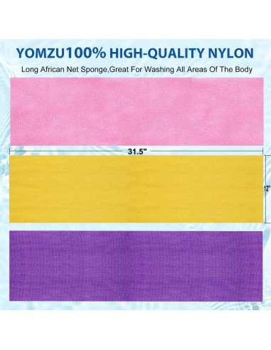 Esponja Exfoliante de Red Africana YOMZU - 6 Piezas