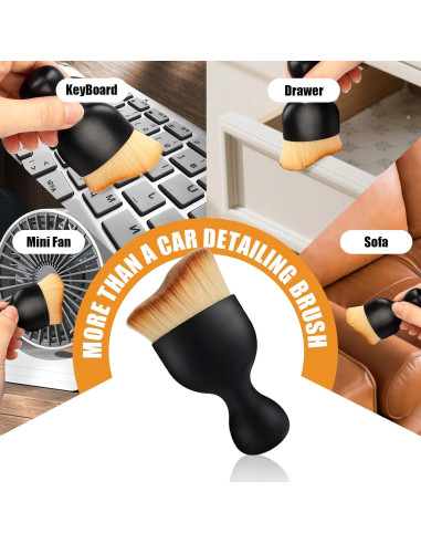 Cepillo de Detalle de Coche Woyuosn - Microfibra Doble Uso