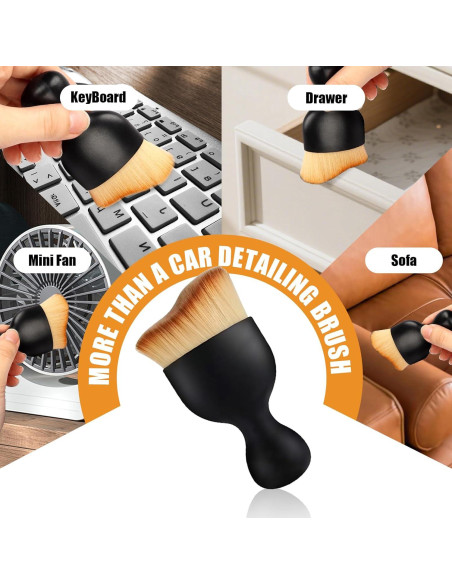 Cepillo de Detalle de Coche Woyuosn - Microfibra Doble Uso
