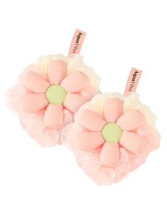 Esponja de Baño Lufa AquaVibes Rosa - Puff Exfoliante Doble