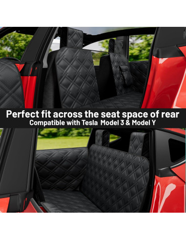 Funda de Asiento para Perros Wexyldra para Tesla Model Y/3 - Impermeable y Antideslizante