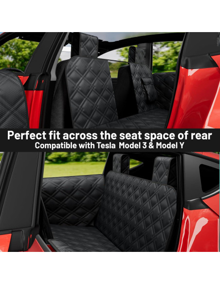 Funda de Asiento para Perros Wexyldra para Tesla Model Y/3 - Impermeable y Antideslizante