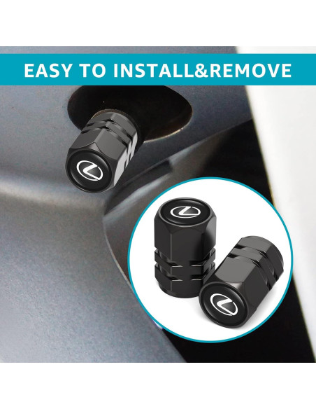 Tapas de Válvula de Neumáticos DSVI para Lexus - 4 Piezas