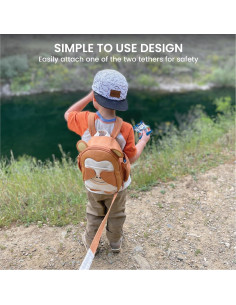 Mochila con Arnés Lulyboo para Niños 1-7 Años, 5 Bolsillos 2