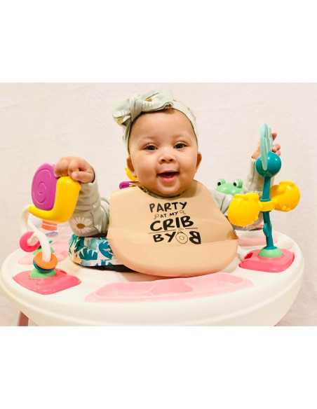 Babero de Silicona para Bebé Unisex BYOB Libre de BPA Beige