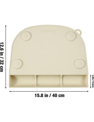 PandaEar 2 Tapetes de Silicona para Niños con Succión Rosa