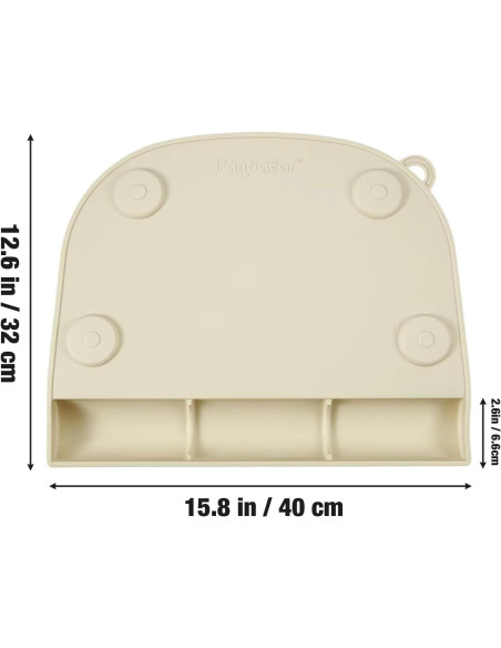 PandaEar 2 Tapetes de Silicona para Niños con Succión Rosa