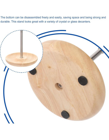 Soporte para Secar Decantadores de Vino Kichvoe - Acero Inoxidable