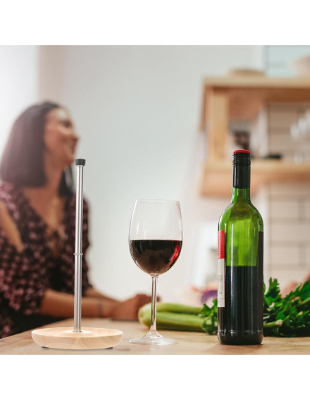 Soporte para Secar Decantadores de Vino Kichvoe - Acero Inoxidable