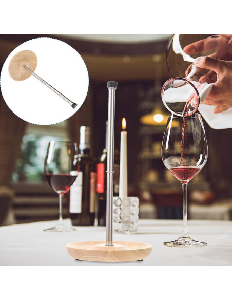 Soporte para Secar Decantadores de Vino Kichvoe - Acero Inoxidable